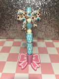 Blue Bow Cow Pen